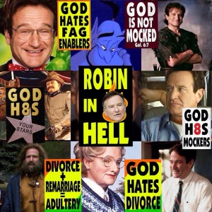 Robin Williams In Hell Collage